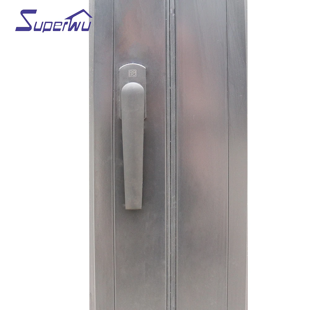 Decorative Door Gate Powder Coating Horizontal Aluminum Bi-Folding Double Glass Thermal Break Window For Home And Shopfront