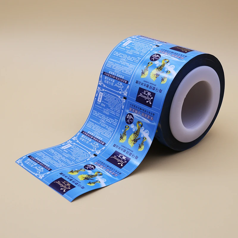 Custom printed shower gel body wash bath cream aluminum foil roll films