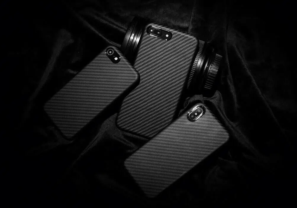 Оптовая продажа чехол для телефона из арамидного волокна с защитой от царапин iPhone