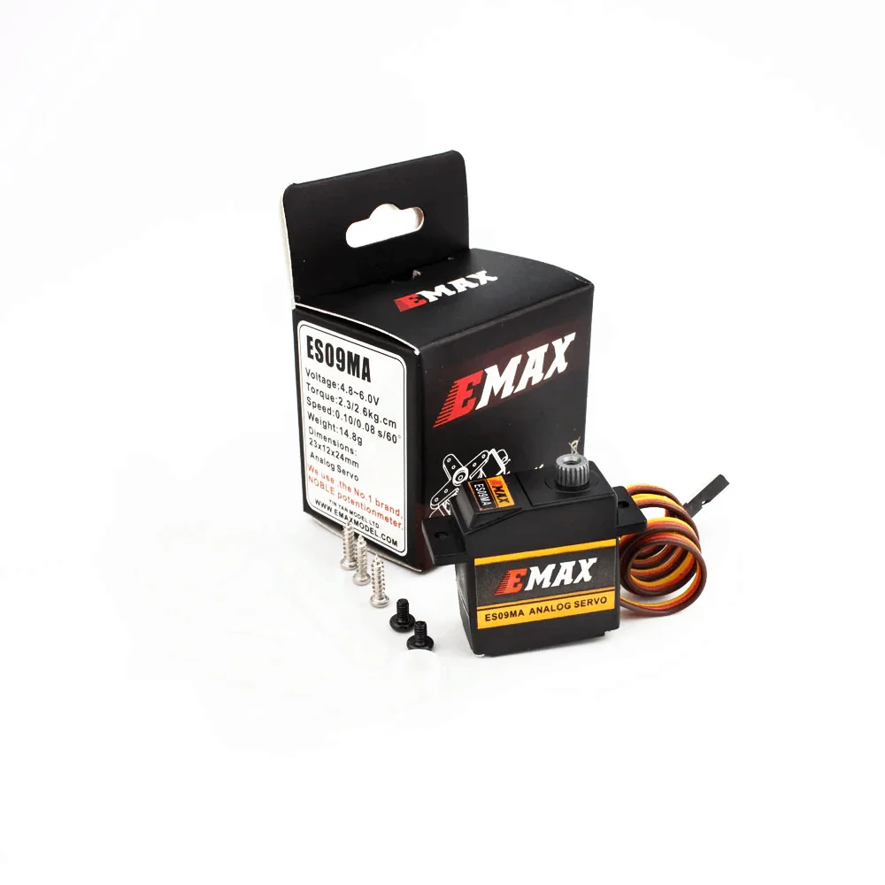 Микро цифровой сервопривод EMAX ES09MA с двойным подшипником для RC AlignTrex 450 вертолет неподвижным крылом FPV гоночный Дрон