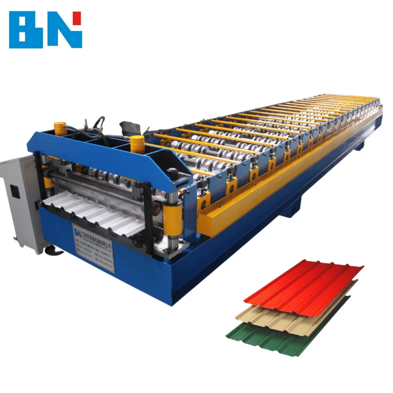 Steel Profile Metal Roofing Making Machine Construction Sheet Roof Cold Roll Forming Equipment