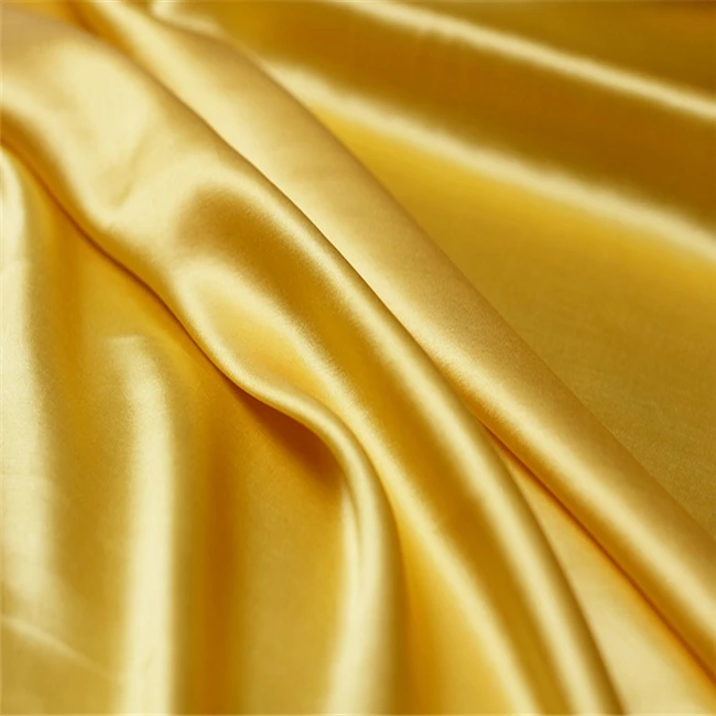 Elegant Cheap Shiny Soft Silk Cotton Satin Fabric for Skirt Shirt Clothing