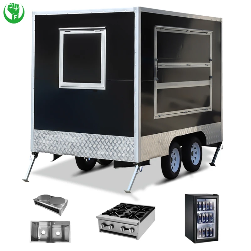 outdoor concession BBQ truck food cart toy hauler travel trailer snack car