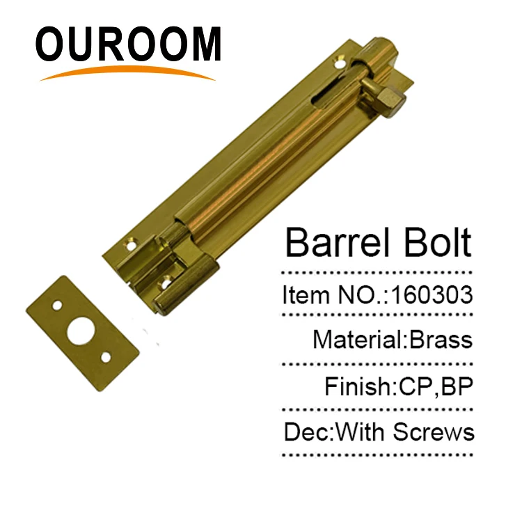 Wholesale Heavy Duty Slide Brass Bolt Door & Window Barrel Bolt