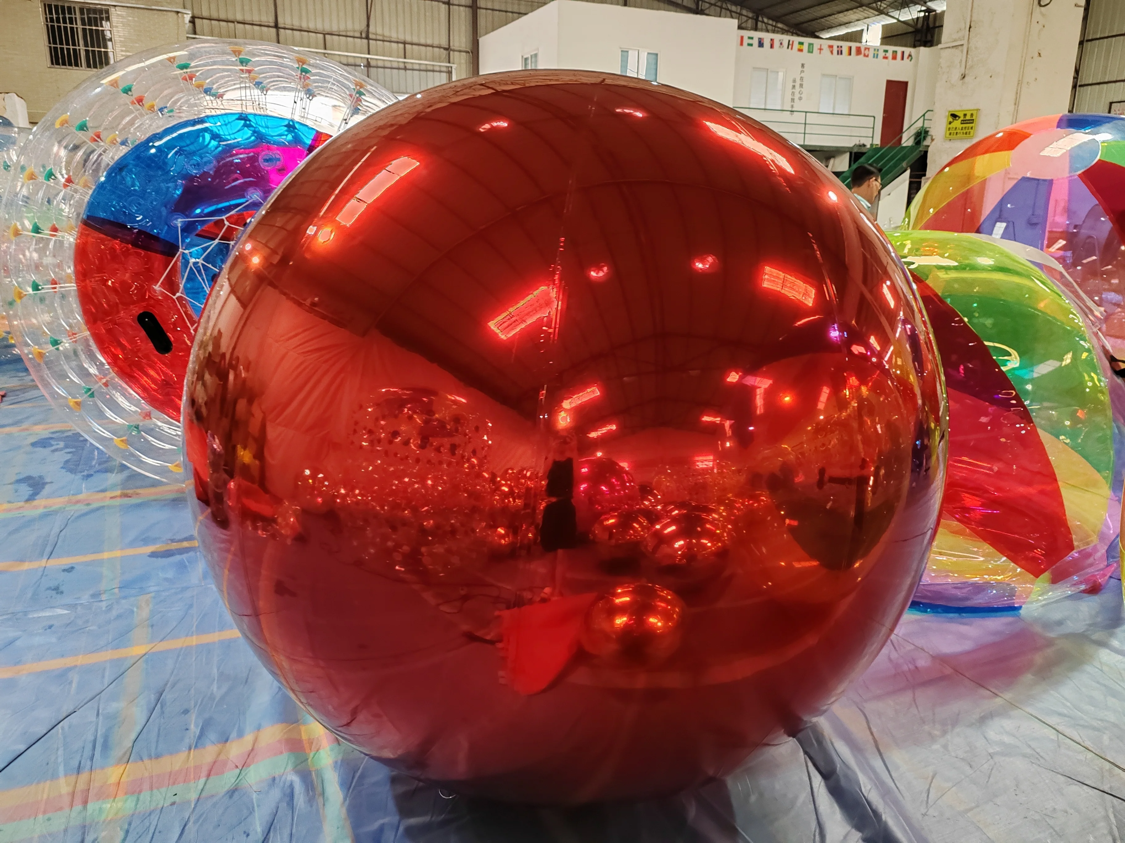 Double Decker Bar Inflatable PVC Mirror Ball Reflective Ball Party KTV Decoration Wedding Beauty Chen Decoration Ball