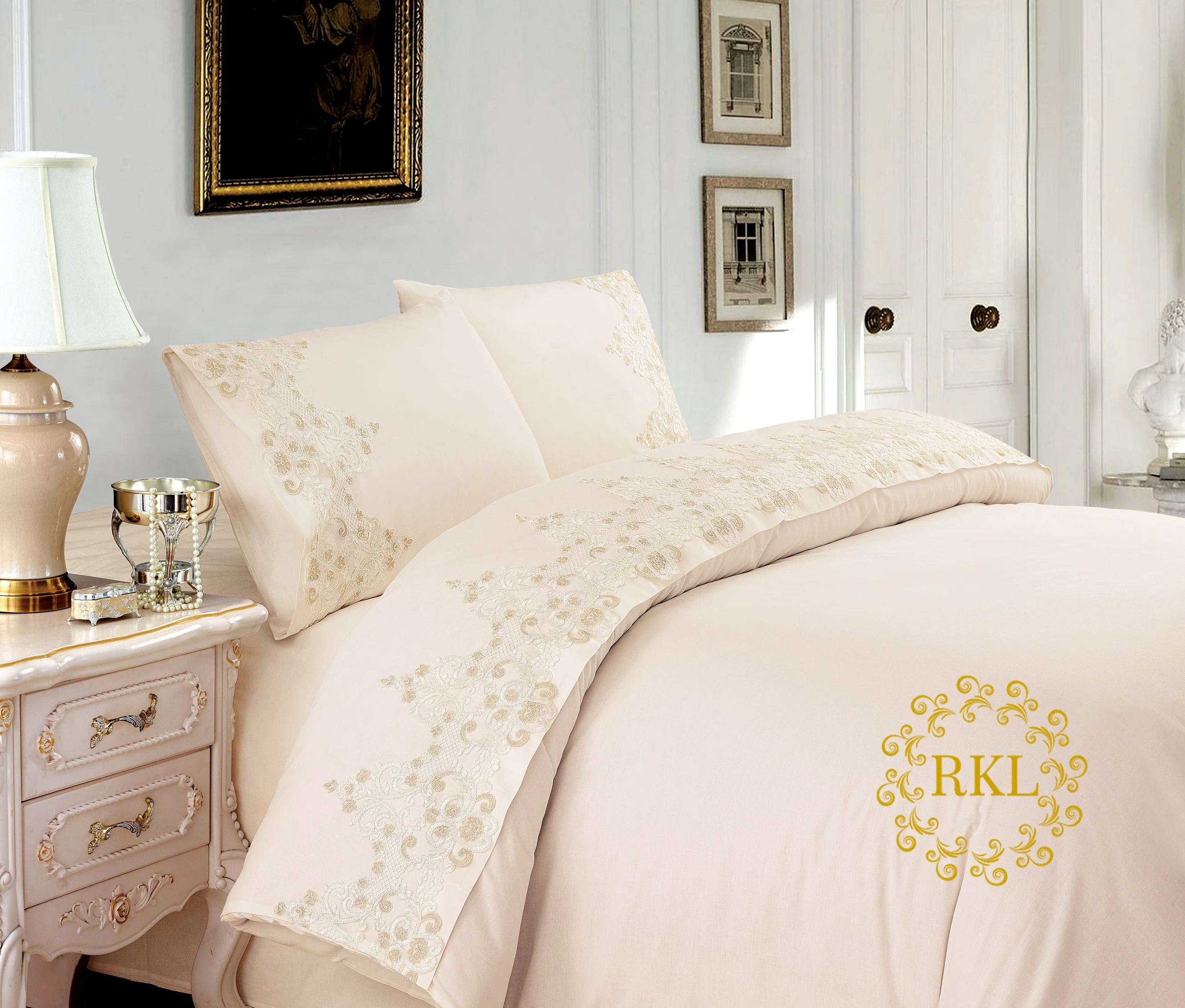 wholesale plain luxury 100% cotton bed sheet bedding set Soft Touch bed linen duvets and bed sheets