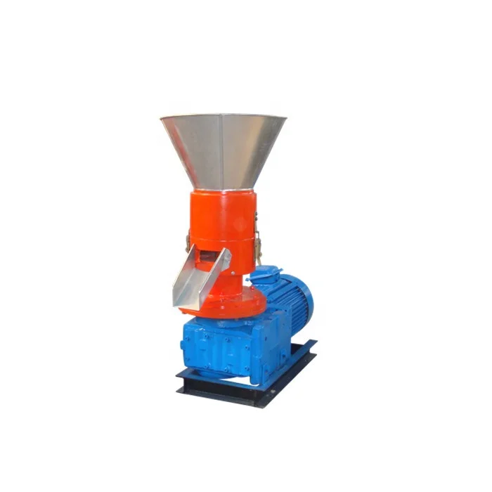 Alfalfa Wheat Boiler Hopper Feed Stove Corn Compost Hay Harvester Vertical Processing Sawdust Pellet Pressing Machine