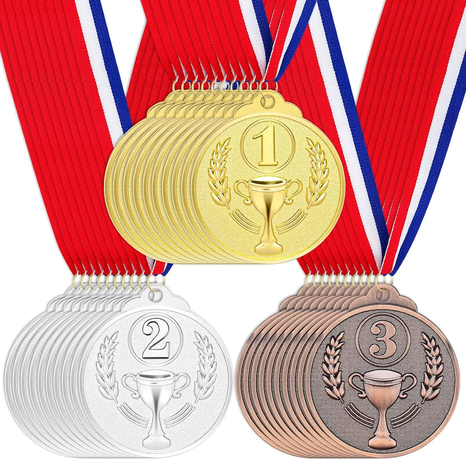 Custom Competitions 3D Metal Award Winner Medal Golden Silver Bronze Prizes Swimming Sports Soccer Medals