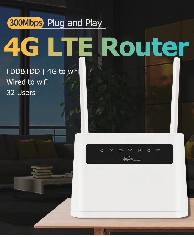 America Version Very Cheap Price Long range 2.4G 300MBps Wifi modem 4g wireless hotspot router with Band FDD B2/B4/B5/B12/B17