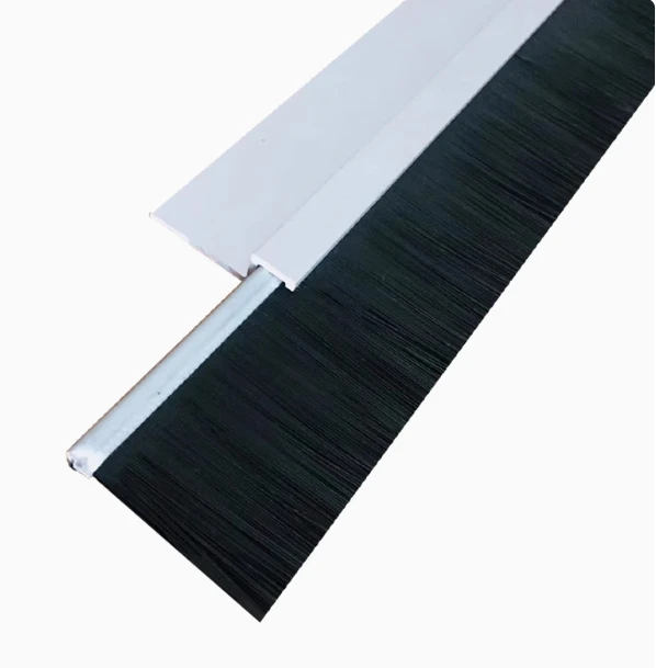 Customized Size H -Type F- Type Wind-proof Dust-proof Bottom Door Sealing Brush Black Nylon Door Brush