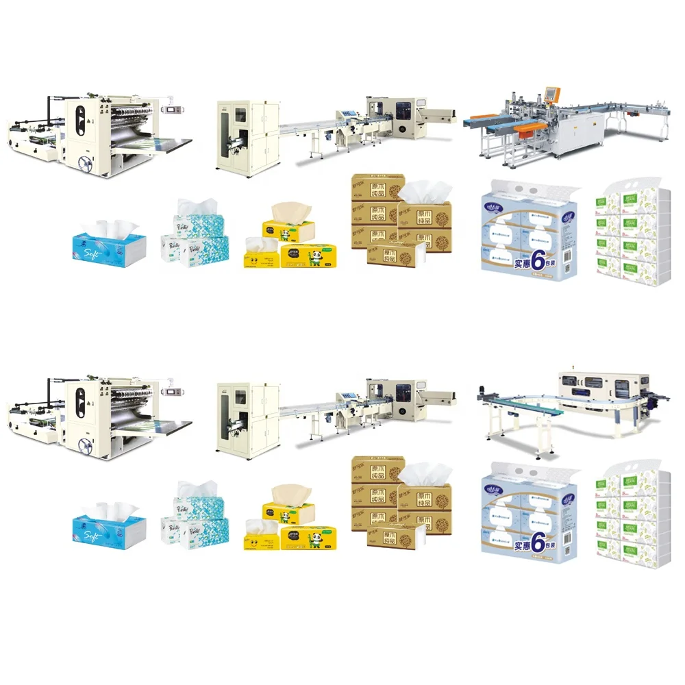 Manual Automatic Soft Facial Tissue Production Line Manufacturer