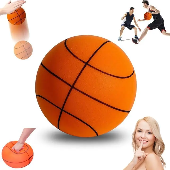 Dribbling Indoor Quiet Ball Adult Children Gift Pu Foam 29.5CM Size 7 Silent Basketball