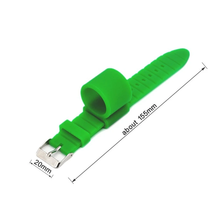 China Dongguan factory manufacturing cheap multi-function new medium size silicone green hookah hose holder