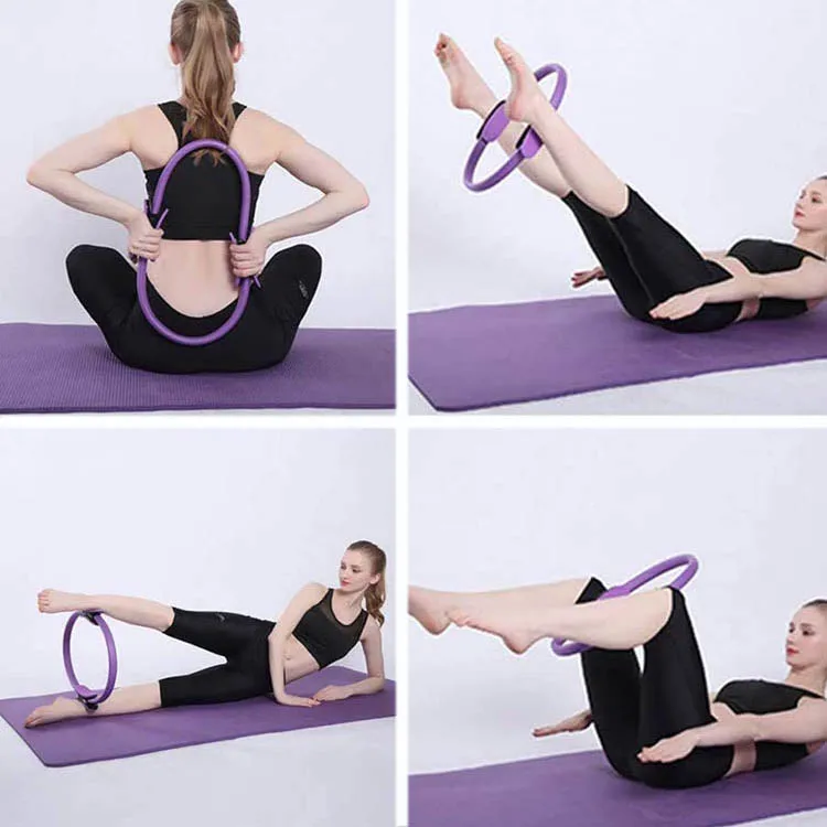 Double Handle Exercise Yoga Ring Weight Loss Body Toning Magic Exercise Circle Burn Fat Sport Fitness Yoga Pilates Ring