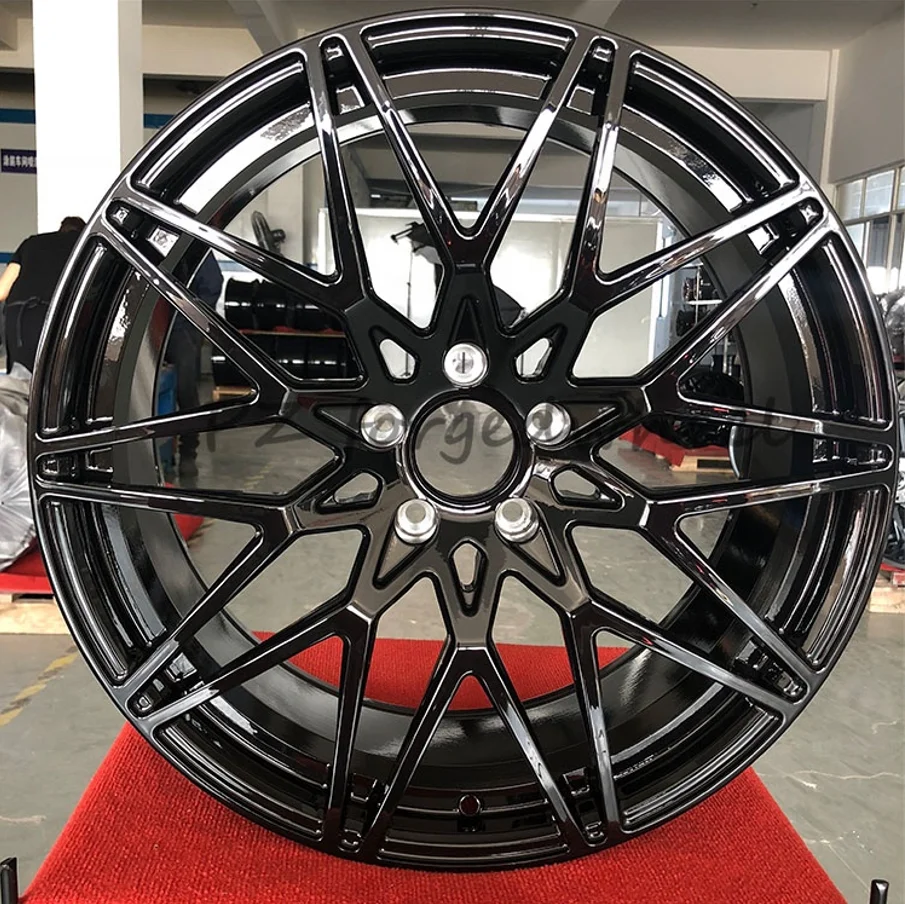 passenger car wheels 18 19 inch gloss black Alloy wheels rim