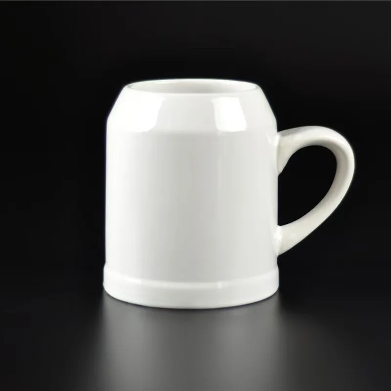 1 liter ceramic mug  gift custom 20 oz ceramic mugs with handle  Large capacity German black white  eramic coffee beer mugs cups