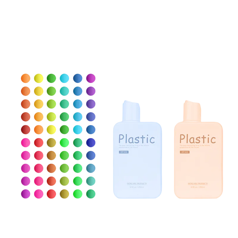 2025 High End Custom Color HDPE 250ml Face Lotion Bottle Body Oil Bottle Square Shampoo Bottle With Disc Cap