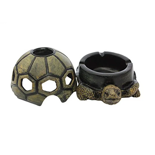 portable ashtray custom resin turtle animal shaped cigarette ashtray