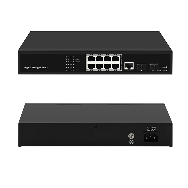 gigabit 8 ports CCTV Managed Network Ethernet Switch For Hikvision Ip Camera