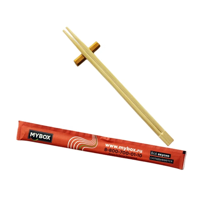 Hot Sale Japanese Style Take Away Disposable Bamboo Chopstick Logo Custom