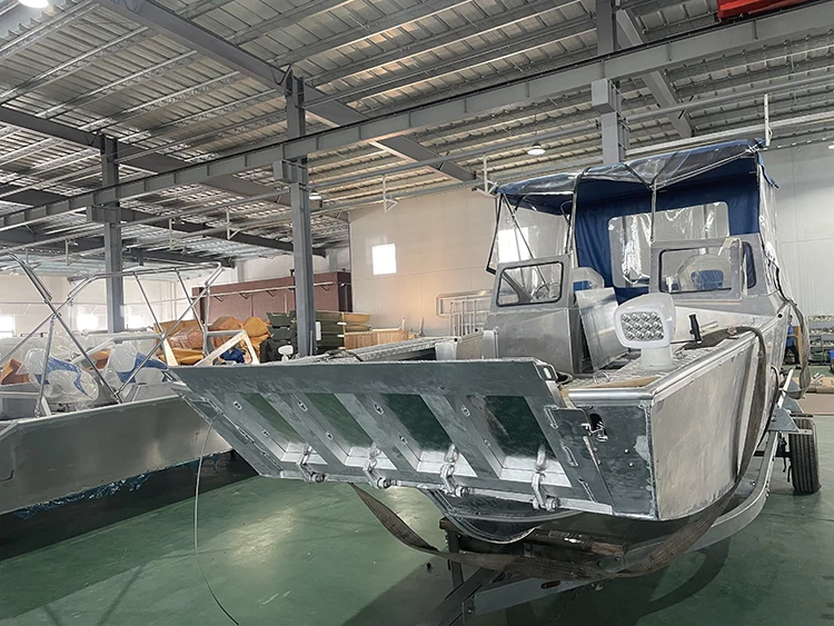 2023 Kinocean 6.4m Convenient Landing Craft Boat With 4mm Aluminum 5052 OEM Accepted
