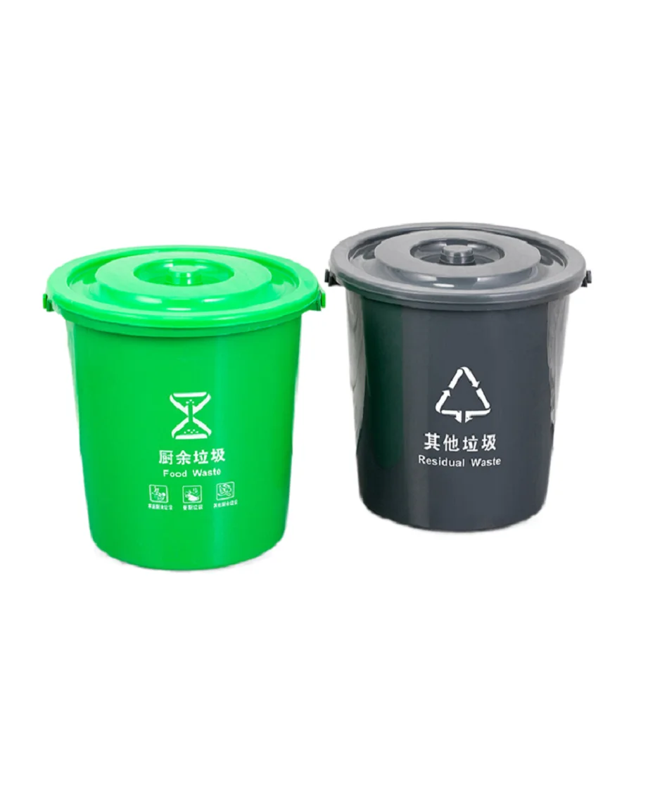 Household 10L PP sortable hotels garbage bin with handle and filter basket