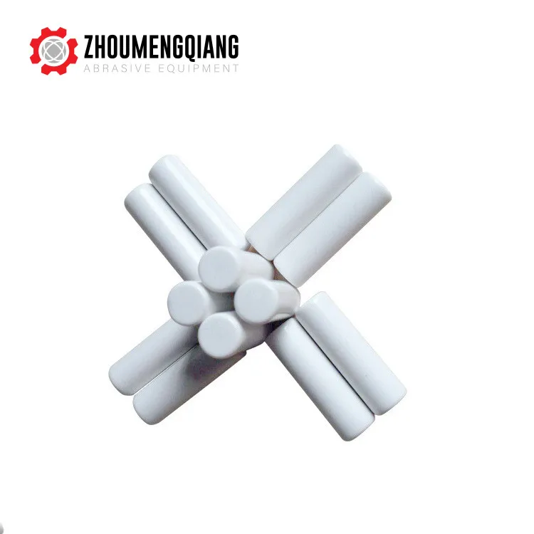 2024 New Customized Abrasive Grit Finishing Cylindrical Beads Ceramic Polishing Tumbling Ceramic Media