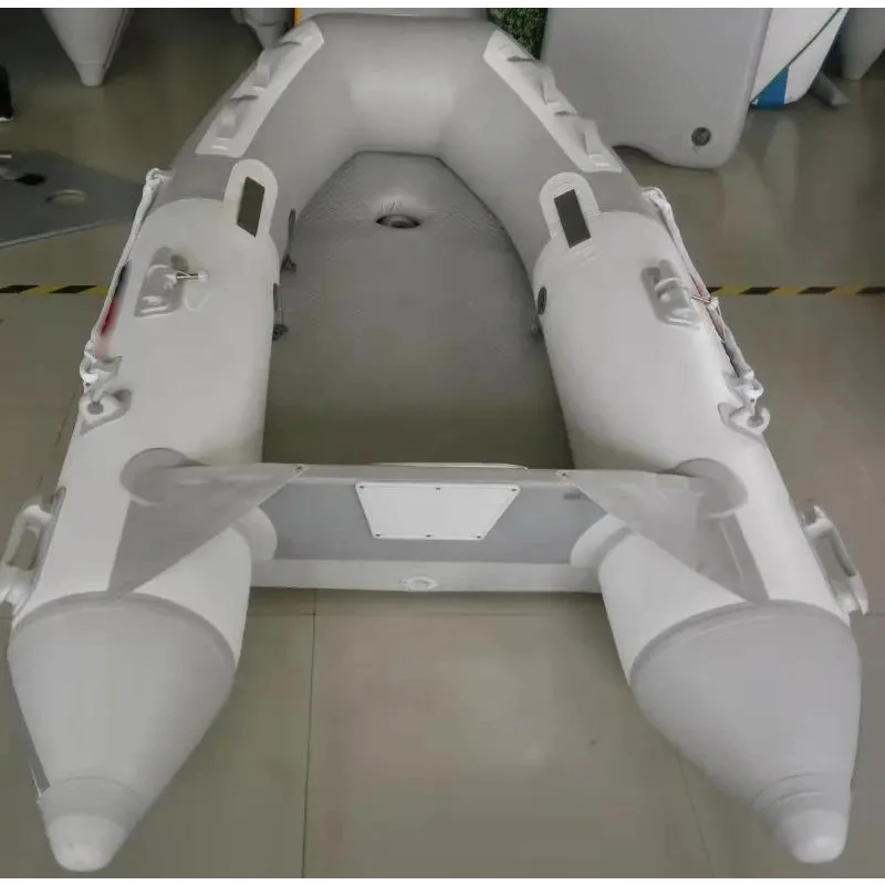 10.8 ft Inflatable Boat Inflatable Dinghy Yacht Tender Raft with Air-Deck Floor