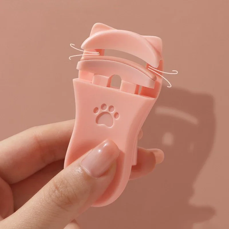 2pcs Eyelash Curler Set Lash Tools for Eyelash Extensions Small Curling Iron Plastic Tweezers Travel Plastic Eyelash Curlers Cat