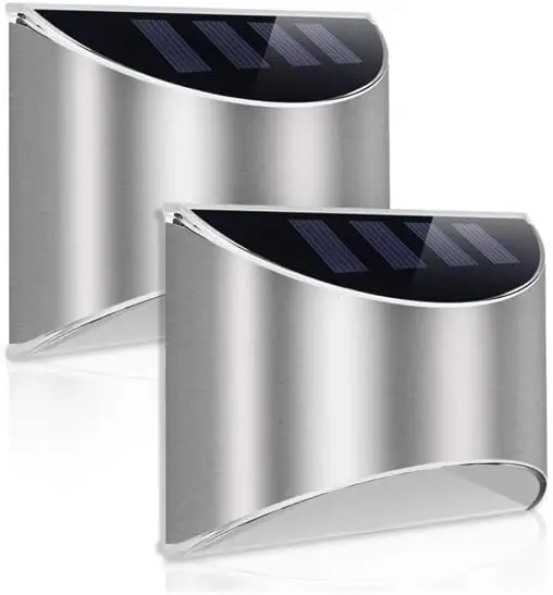 Супер яркий открытый сад светодиодный водонепроницаемый светильник патио забор дорожка подъездная дорога дом светодиодные Солнечные настенные светильники