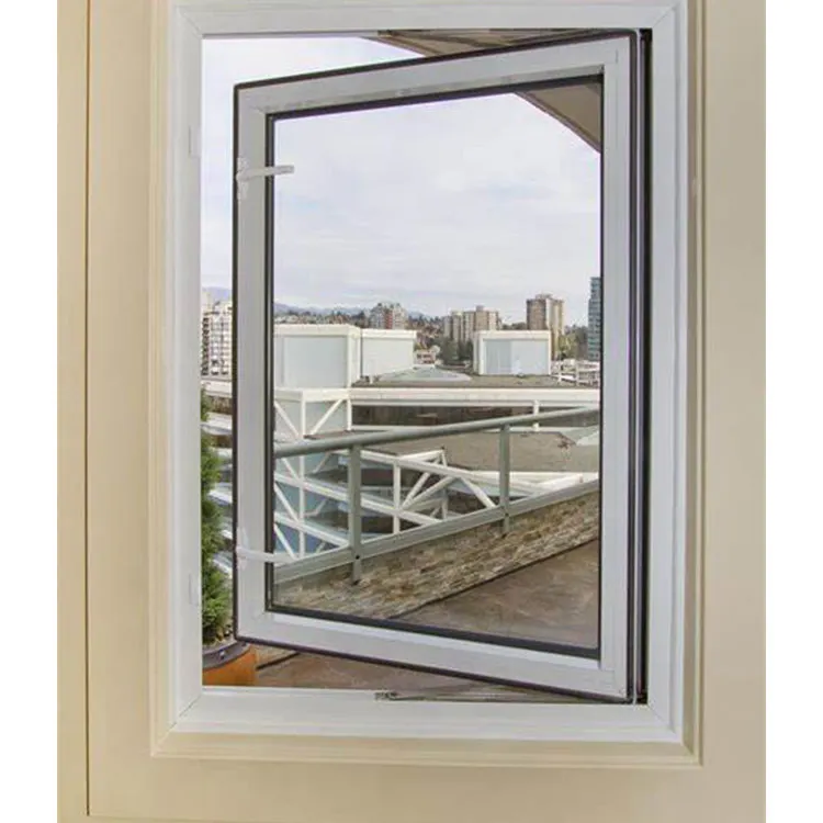 Aluminum Casement Double Windows Bronze Adjustable Casement Window