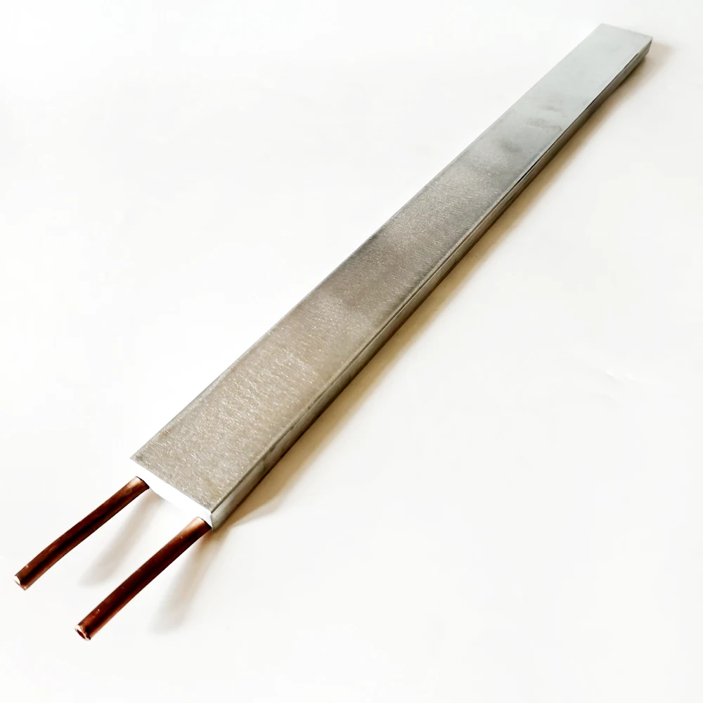 Embedded cooper tubes aluminum cold plate water cooling plate 40x480x12mm