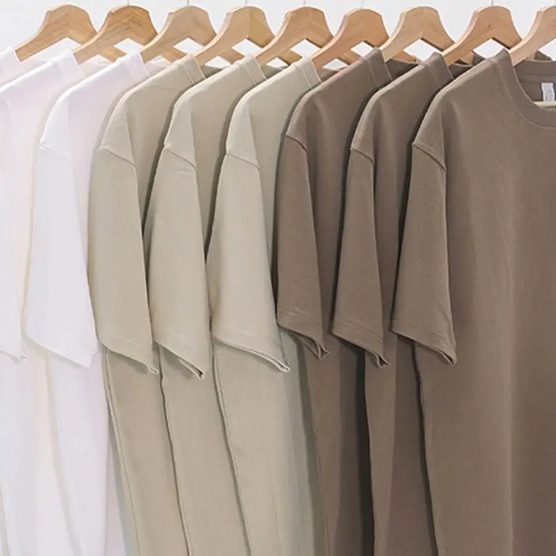 Clothes Men Streetwear Heavyweight Black T Shirt 100% Cotton T Shirt Manufacturer Custom Screen Print Oversized Tshirts