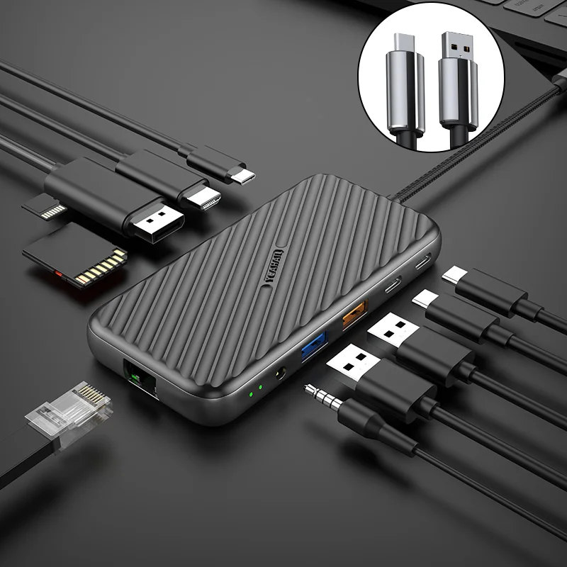 Yeahail Usb4.0 The New Listing Station C Type Hub Type-C Usb3 Adapt Usbc Usb-C 3.0 Usb 4.0