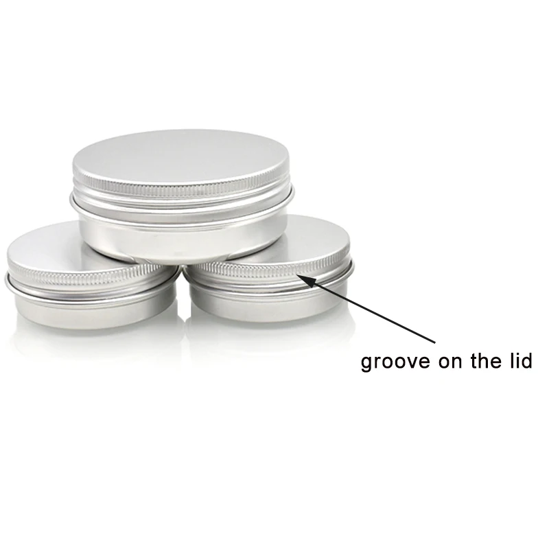 free sample 10g 30g 50g 60g 80g 100g 120g 150g 180g 250g aluminum cream jar for cosmetic candle lip balm