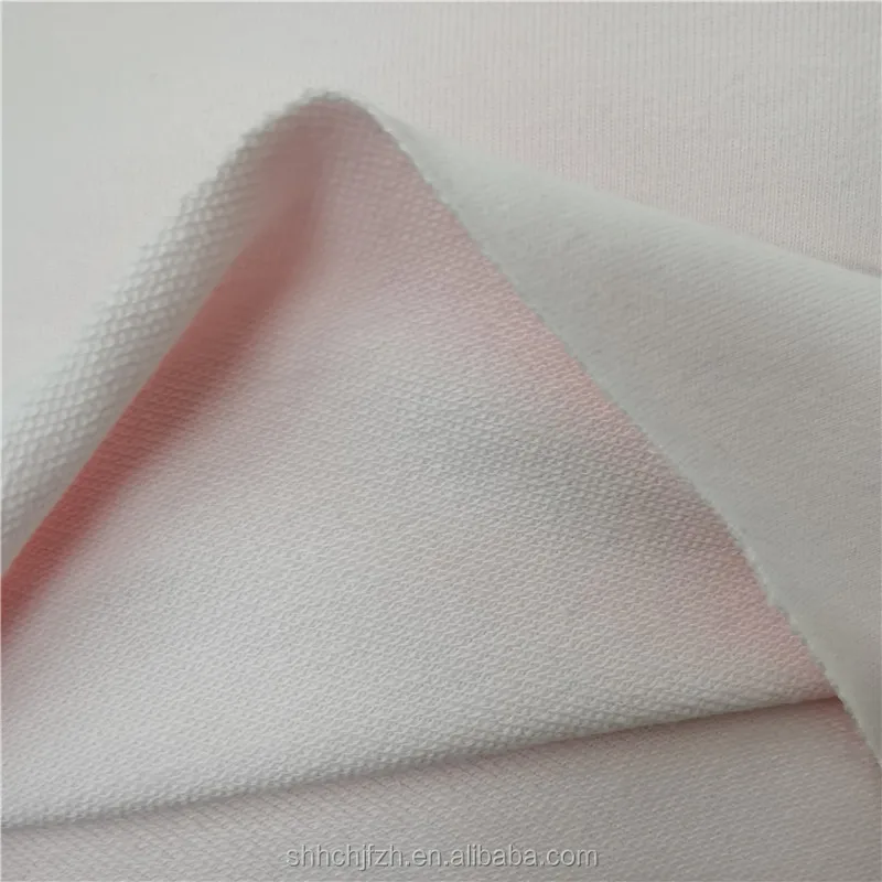 Oeko-Tex Cotton Polyester French Terry TC Terry Knitting Fabric CVC Terry Fabric For Hoodie