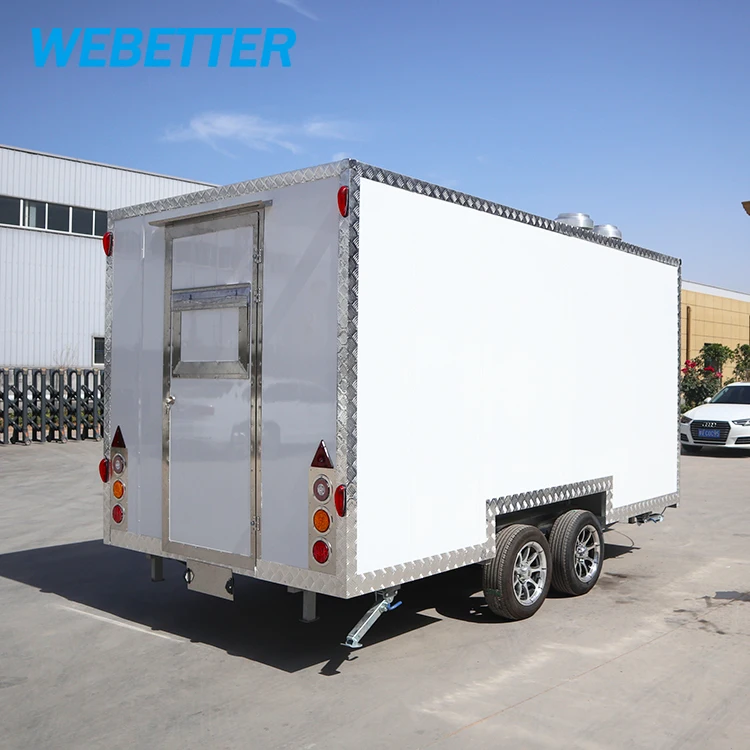 WEBETTER Customized Food Trailer With Equipments Street Cotton Candy Food Truck Hamburger Vintage Concession Food Trailer