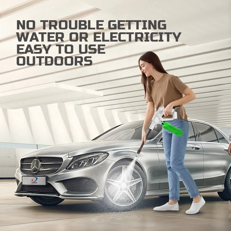 Pai Chi nozzle can be rotated cordless high-pressure car washer 1.2Mpa lithium electric car washer