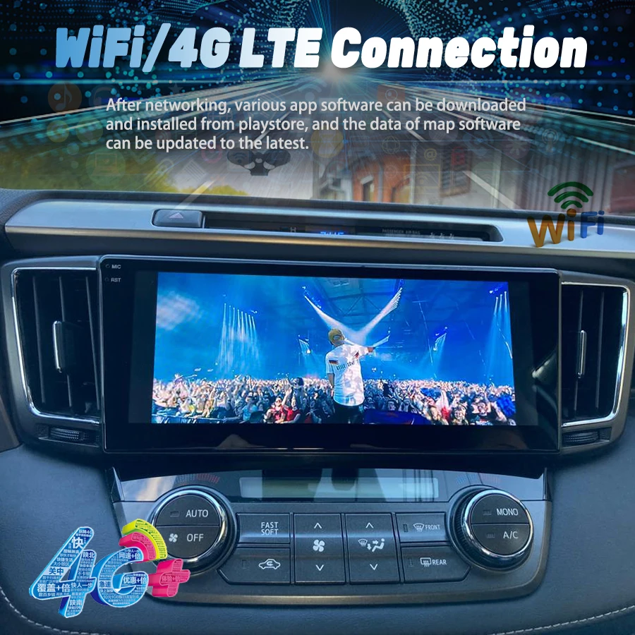 Автомагнитола 10 25 дюймов для Toyota RAV4 RAV 4 2012-2019 Carplay Android Авто магнитола мультимедийный видеоплеер DSP 2 Din GPS