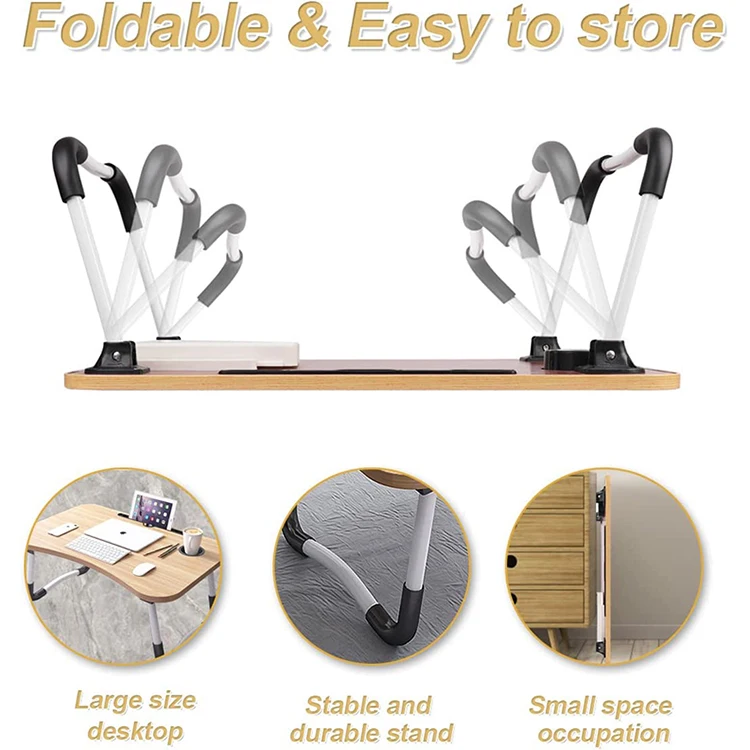 wholesale Portable Folding Tables Laptop Standing Bed Desk Notebook Reading Holder Computer Desks