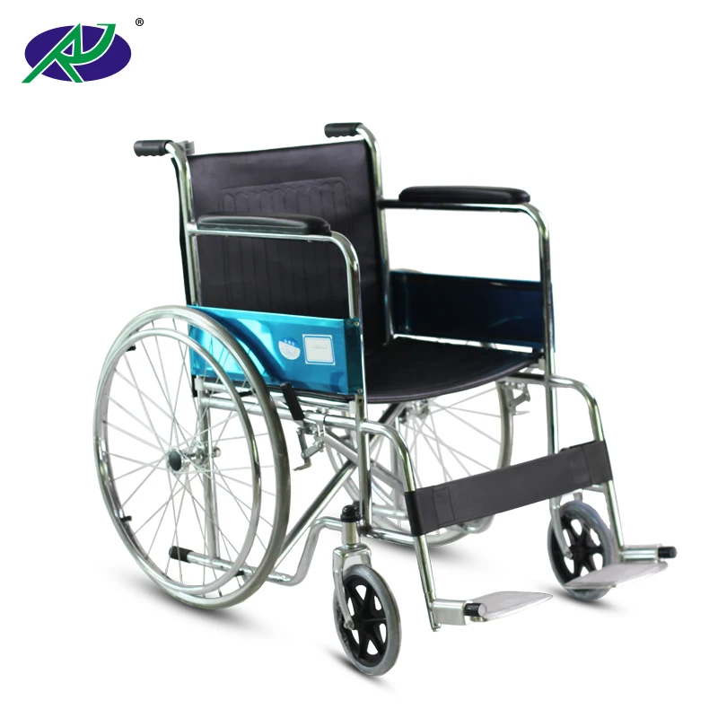 Steel Manual Wheelchair Standard Hospital Active Wheelchair Lightweight Portable Wheelchair For Elderly