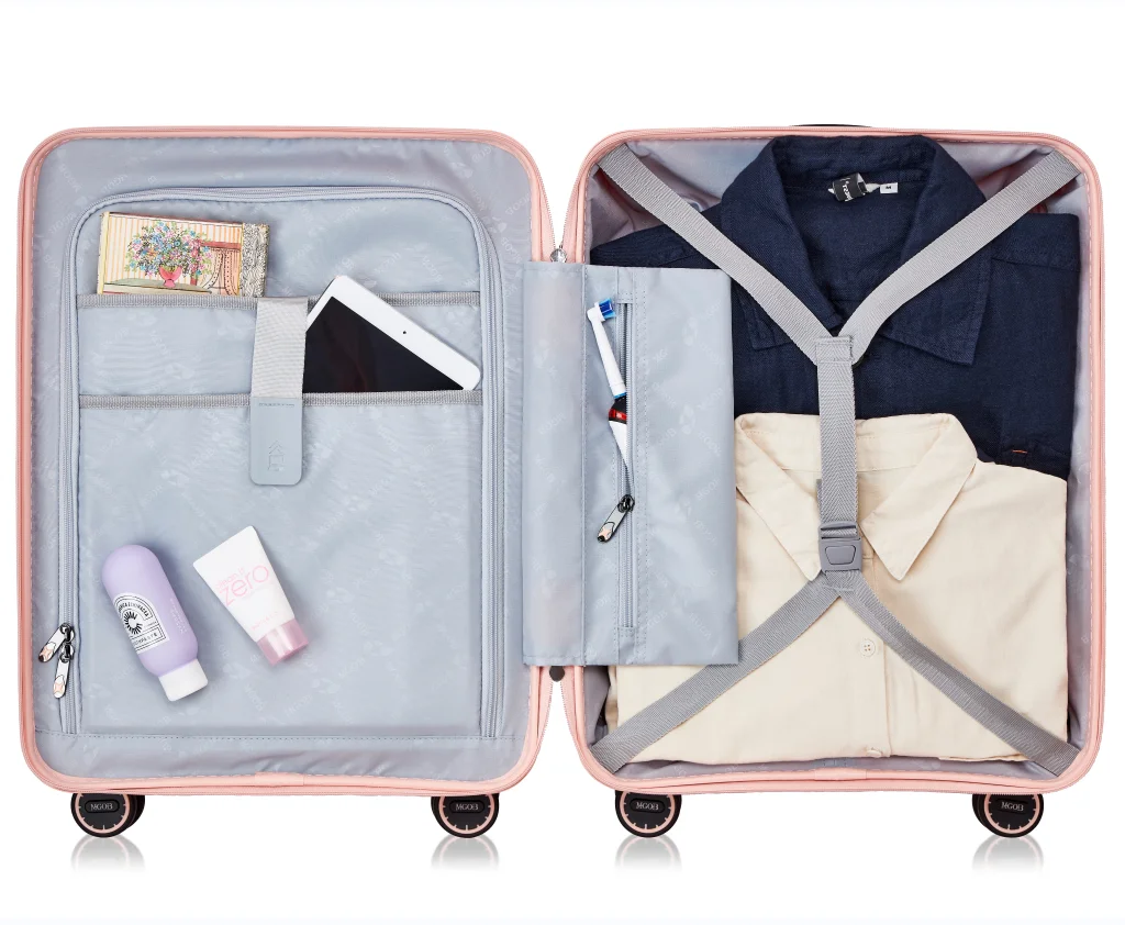 MGOB Large Capacity Waterproof Travelling luggage & travel bags with spinner wheels rolling suitcase