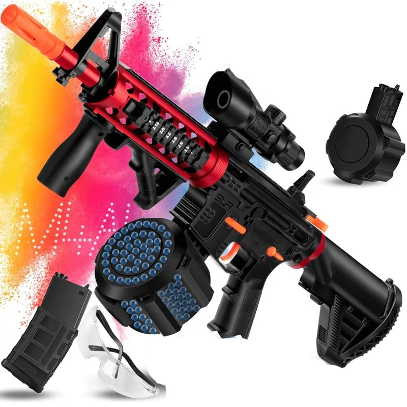 Electric gel splatter blaster toy guns fast shooting game gel splat blaster gun M4A1 for Christmas gift