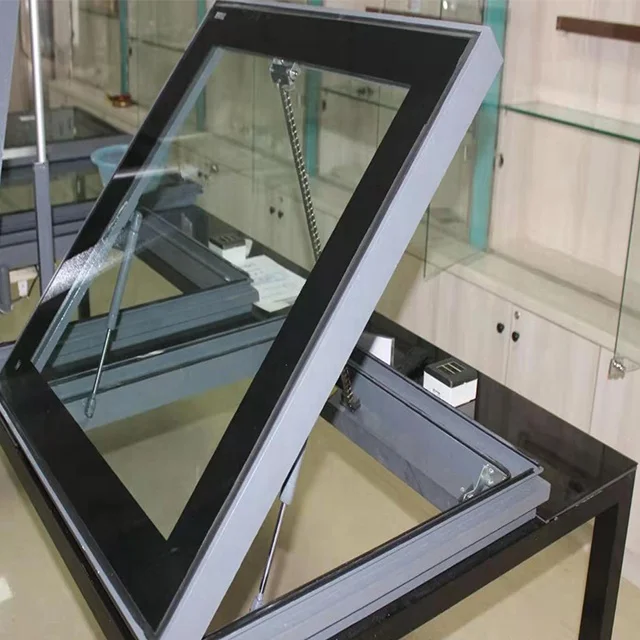 XBH 1 Set MOQ 100% Waterproof  Aluminium Frame Automatic Electric Home Roof Hatch Access Windows Skylights