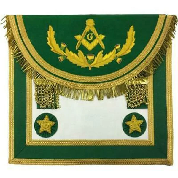 Pakistan Manufacturing Wholesale Company Scottish Rite Master Mason Handmade Embroidery Masonic Regalia Apron