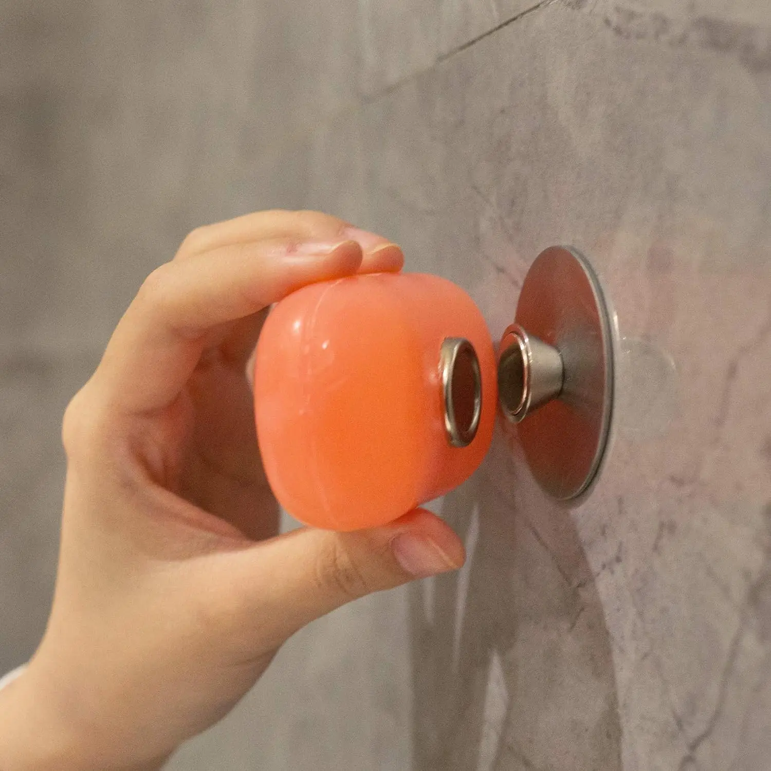 Pack of 2  Stainless Steel Magnetic Soap Holders Wall Adhesive Soap Holder Magnet Soap Holder Save Space Includes 4 Lids