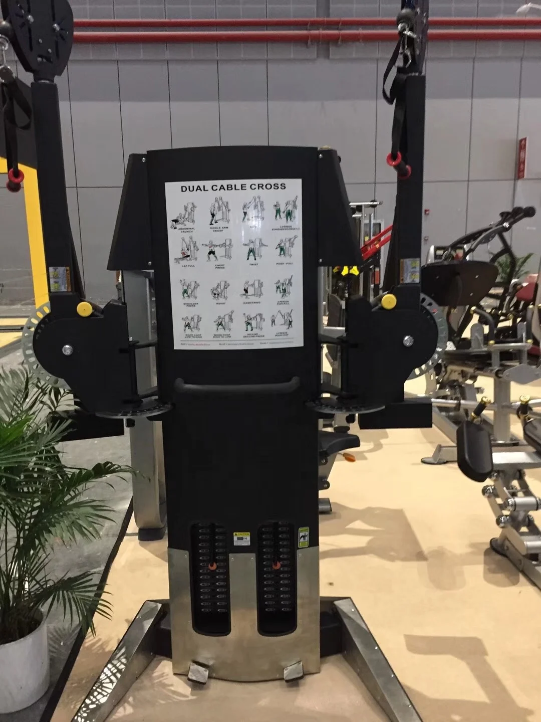 Dual Cable Cross gym equipment