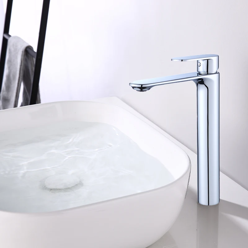 
Tall Basin Mixer Tap Bathroom Sink Basin Faucet Tall Basin Mixer Chrome 