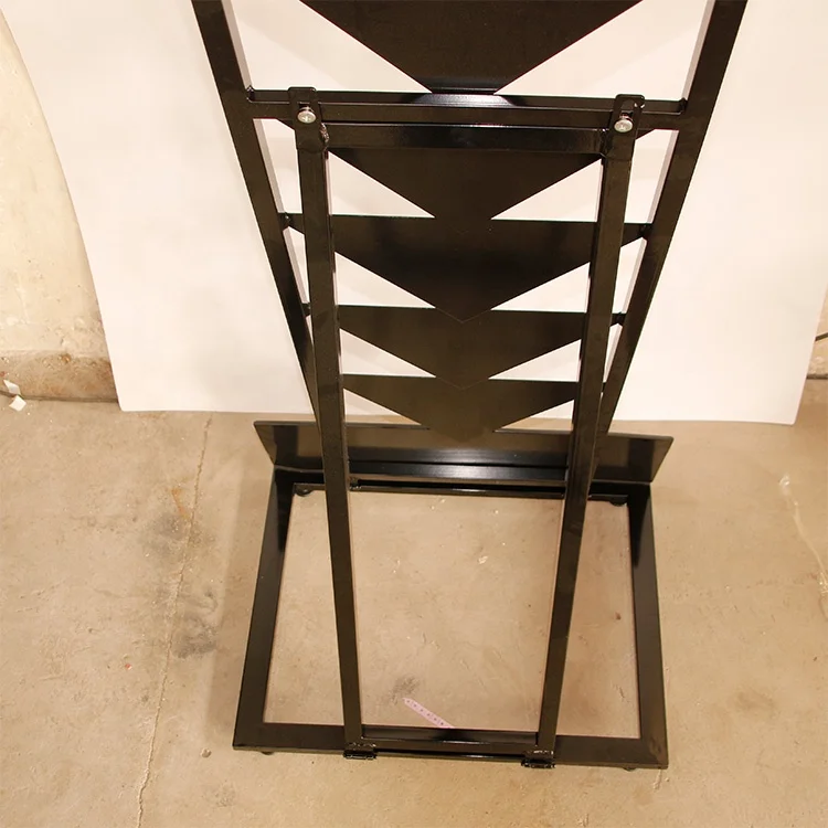 Hot Sale Custom Design Metal Black triangle Marble Ceramic Tile Stone Display Rack Quartz Sample Flooring display racks