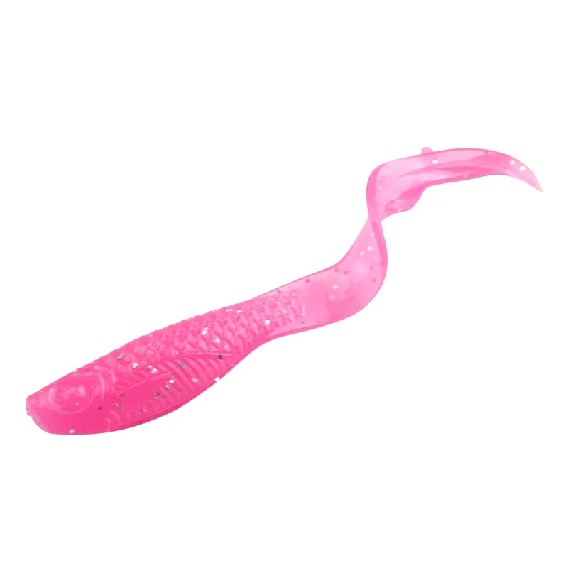 Wholesale 0.55g 3.8cm Fishing Soft Plastic Lures Fish Type Bait Split Tail Grub Worm